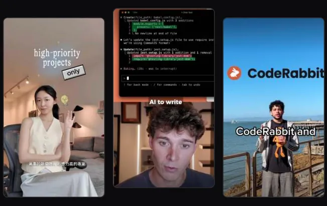 CodeRabbit creator campaign by Dime
